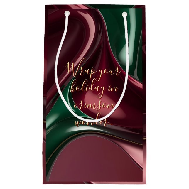 Petit Sac Cadeau Gift bag in stylish abstract graphic (Devant)