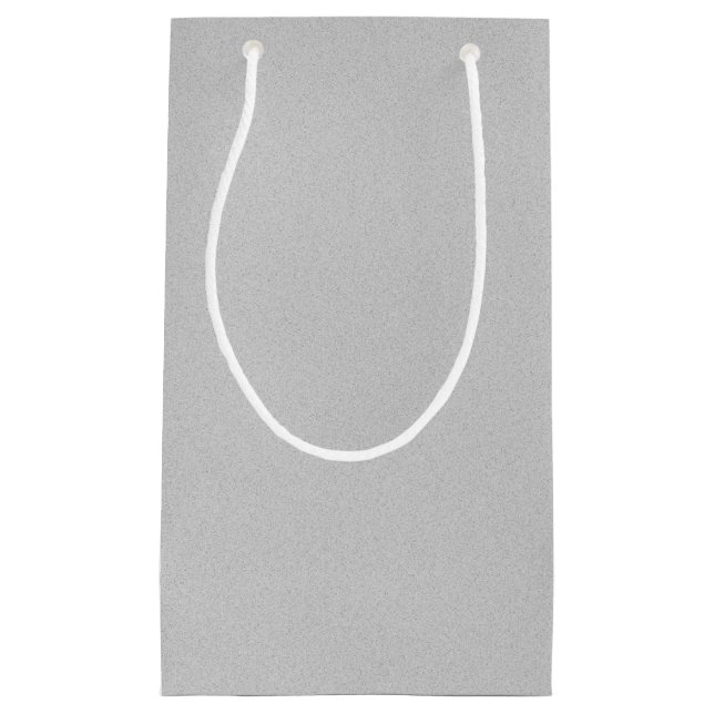Petit Sac Cadeau Grainy Grey Texture d'art (Devant)