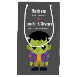 Petit Sac Cadeau Green Frankenstein Monster Halloween Merci
