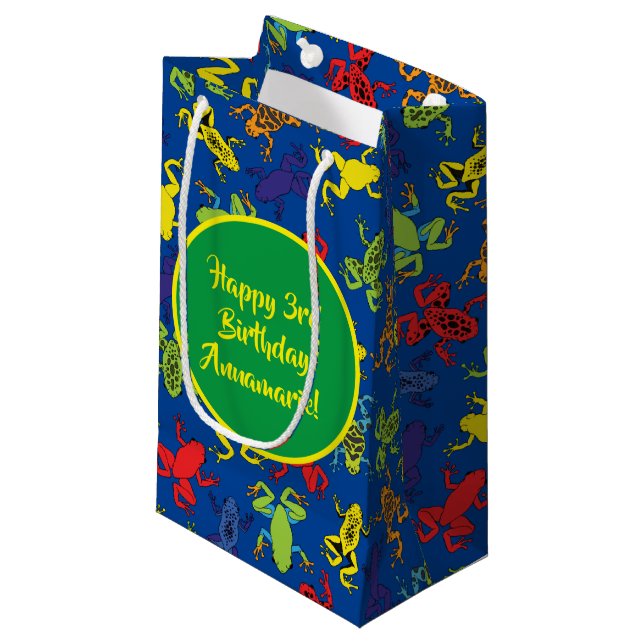 Petit Sac Cadeau Grenouille arborescente Anniversaire de enfant mûr (Devant Angle)