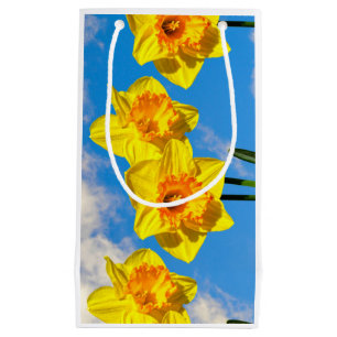 Petit Sac Cadeau Groupe de Daffodils Médaille d'or Fleurs