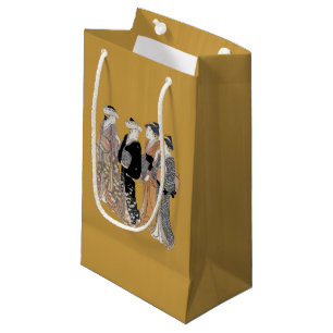 Petit Sac Cadeau Groupe japonais Vintage de femmes Geisha