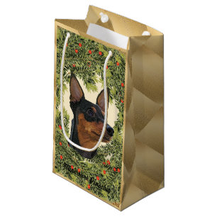 Petit Sac Cadeau Guirlande de Pinscher miniature