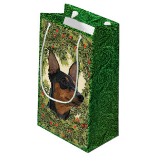 Petit Sac Cadeau Guirlande de Pinscher miniature
