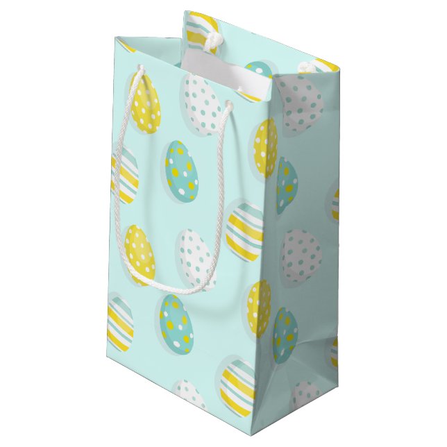 Petit Sac Cadeau Happy Easter Egg Pattern  (Dos Angle)