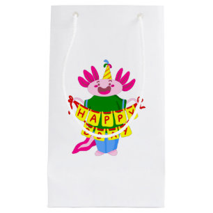 Petit Sac Cadeau heureux anniversaire Axolotl