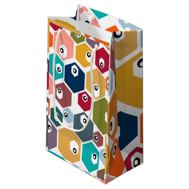 Petit Sac Cadeau Hexagon Eyeballs (Devant Angle)