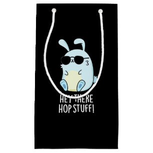 Petit Sac Cadeau Hey Hop Stuff Funny Hot Rabbit Pun Dark BG