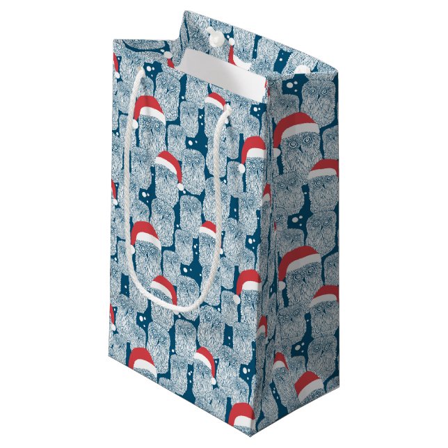 Petit Sac Cadeau Hiboux polaires dans Noël (Devant Angle)