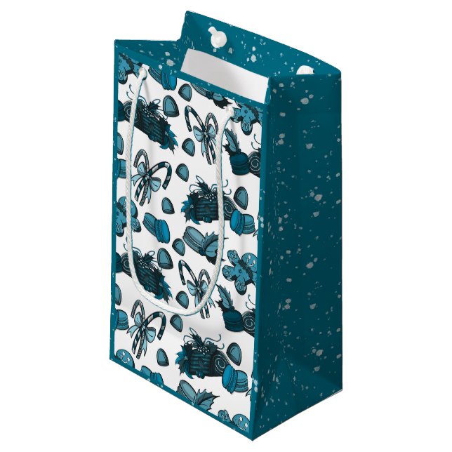 Petit Sac Cadeau Holiday Sweets- Ice (Solid) (Devant Angle)