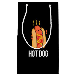 Petit Sac Cadeau Hot Dog Funny Snack Pun Dark BG