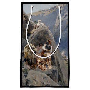 Petit Sac Cadeau Icônes amérindiennes : Guerriers Apache, Cavalerie