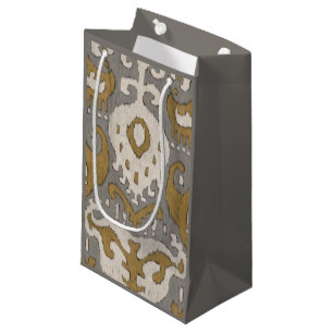 Petit Sac Cadeau Ikat ocre II