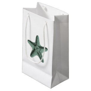 Petit Sac Cadeau Illustration antique d'étoiles de mer de mer