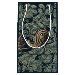 Petit Sac Cadeau Illustration Art Nouveau Vintage Escargot Botaniqu