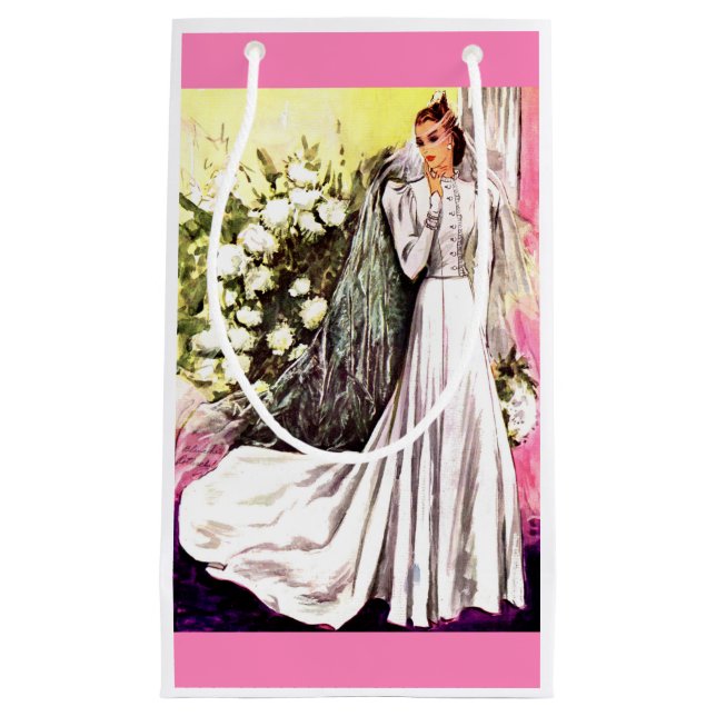 Petit Sac Cadeau Impression de robe de mariée 1938 (Devant)