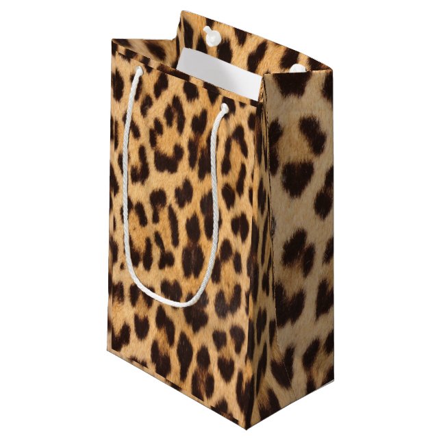 Petit Sac Cadeau imprimé léopard tendance chic sauvage safari (Devant Angle)