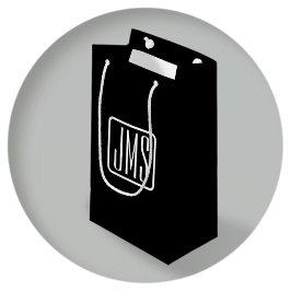 Petit Sac Cadeau Initiales Monogrammées Modernes | Noir & Blanc