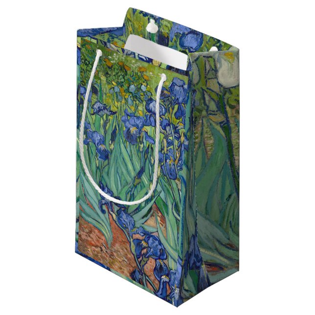 Petit Sac Cadeau Irises par Van Gogh (Devant Angle)