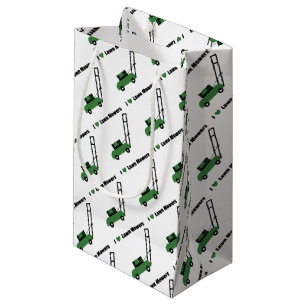 Petit Sac Cadeau J'aime des tondeuses à gazon