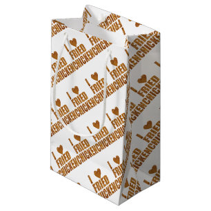 Petit Sac Cadeau J'aime le poulet frit