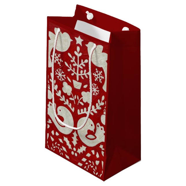 Petit Sac Cadeau Joie de Noël II (Devant Angle)