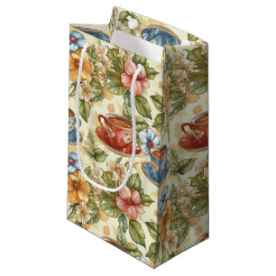 Petit Sac Cadeau Jolie fête des amateurs de thé carrelée