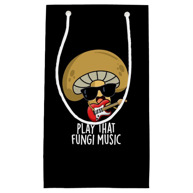 Petit Sac Cadeau Jouer que les champignons musique drôle champignon (Devant)
