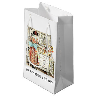 Petit Sac Cadeau Jour de mère vintage/rétro