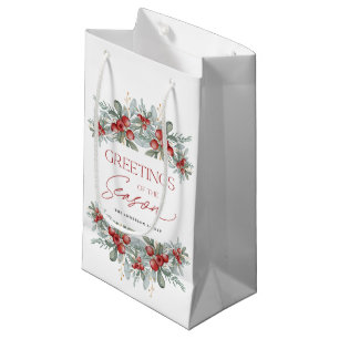 Petit Sac Cadeau Jour de Noël élégant et moderne