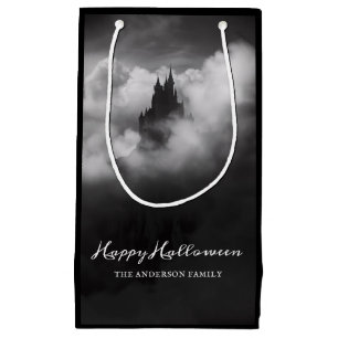 Petit Sac Cadeau Joyeux Halloween Éffrayant Castle Party
