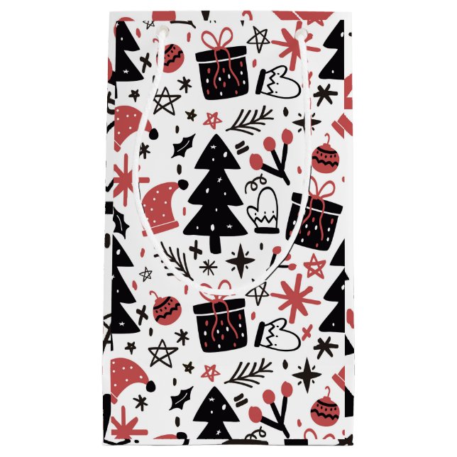 Petit Sac Cadeau "Joyeux Noël" (Devant)