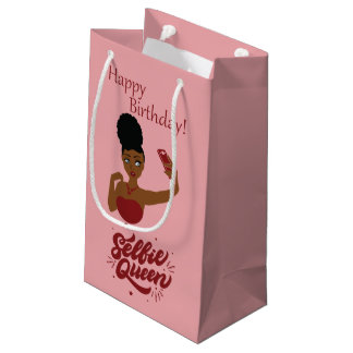 Petit Sac Cadeau Joyeux Selfie Queen pour l'anniversaire !