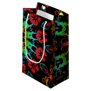 Petit Sac Cadeau Kaleidoscope Fleur Hibiscus II + votre idée