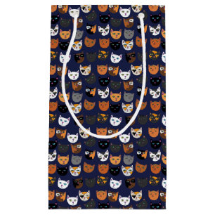 Petit Sac Cadeau Kitty Chats partout motif