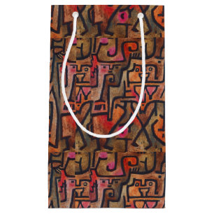 Petit Sac Cadeau Klee Abstrait Rouge Abstrait Expressionniste Natur