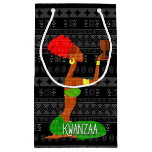 Petit Sac Cadeau Kwanzaa Dancers and Unity Cup Africain-Américain