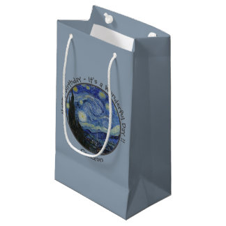 Petit Sac Cadeau La collection d'objets de la soirée étoilée de van