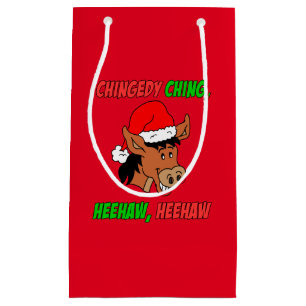 Petit Sac Cadeau L'âne de Noël italien Chingedy Hee Haw