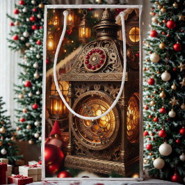Petit Sac Cadeau Lanterne de Père Noël de l'Ornat Steampunk