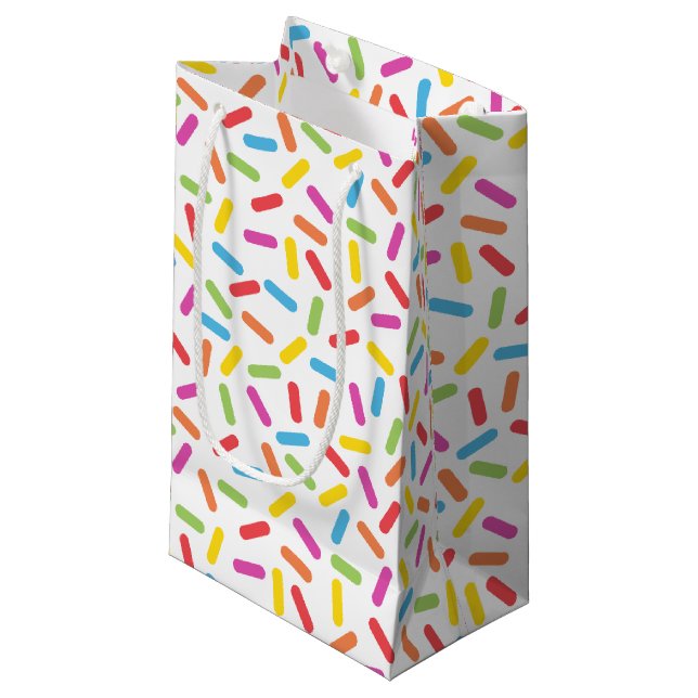 Petit Sac Cadeau L'arc-en-ciel arrose (Devant Angle)