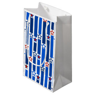 Petit Sac Cadeau Le 4 juillet Etoiles et rayures