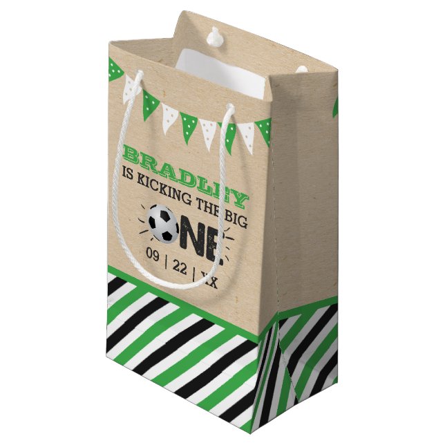 Petit Sac Cadeau Le Big One | Football 1er anniversaire (Devant Angle)