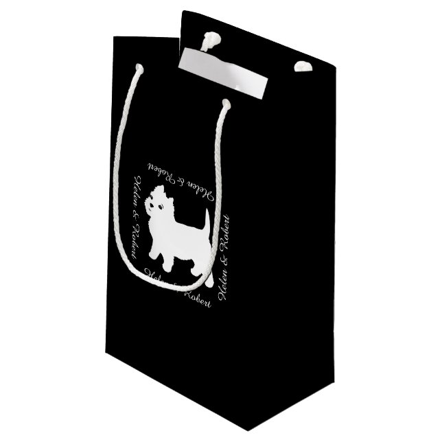 Petit Sac Cadeau Le petit chien de Westie le plus mignon - (Dos Angle)