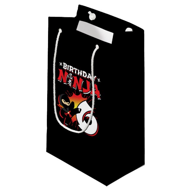 Petit Sac Cadeau Le poison de la fête de Ninja (Devant Angle)