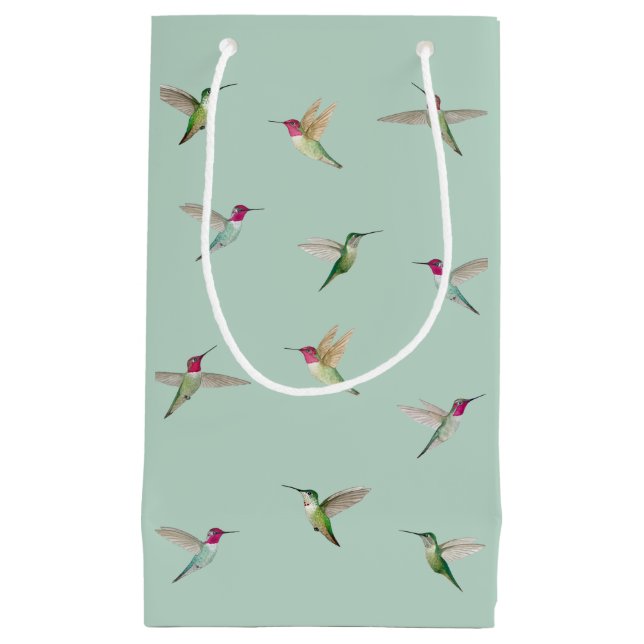 Petit Sac Cadeau Les colibris d'Anna (Devant)
