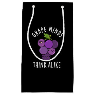 Petit Sac Cadeau Les esprits du raisin pensent comme drôle Pun de f