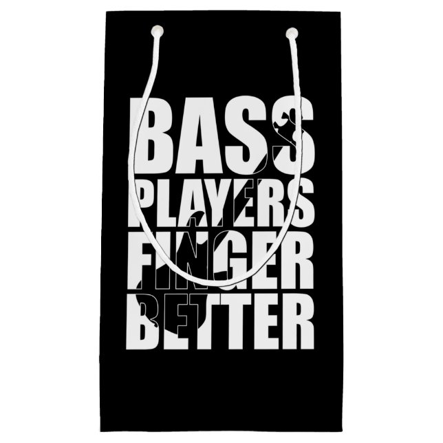 Petit Sac Cadeau Les joueurs de basse mieux doigts (Devant)