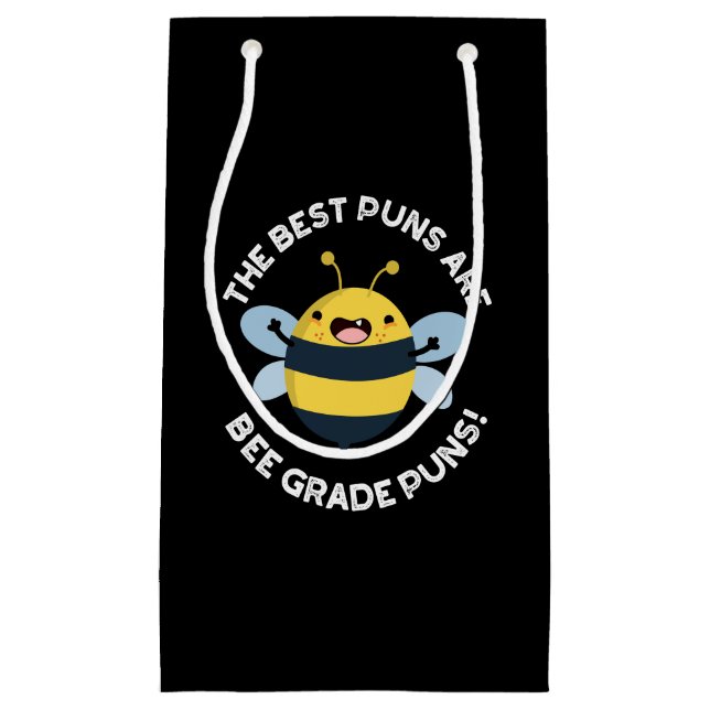 Petit Sac Cadeau Les Meilleures Puns Sont Les Puns De Niveau Abeill (Devant)