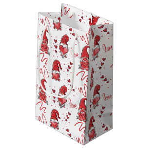 Petit Sac Cadeau Les mignons Gnomes d'amour de Valentine